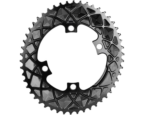 Absolute Black Premium Oval Road Chainrings (Black) (2 x 10/11 Speed) (110mm Shimano Asym. BCD) (Outer) (50T)